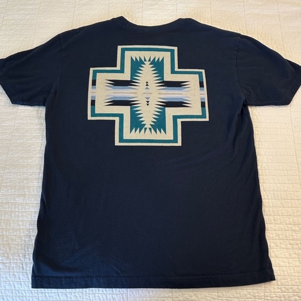 Pendleton Small T Shirt Cotton NWOT Dark Blue Short Sleeve Tee